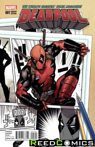 Deadpool Volume 5 #1 (1 In 25 Incentive Variant Cover)