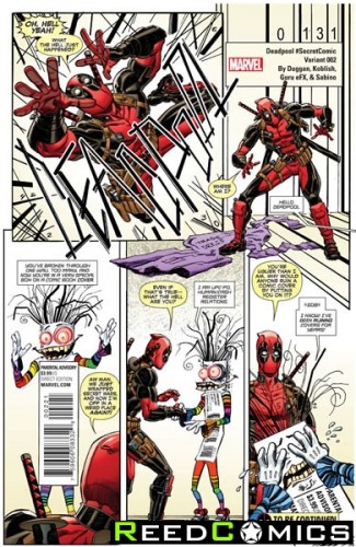 Deadpool Volume 5 #2 (Koblish Secret Comic Variant Cover)