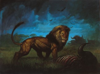 Simon Bisley Original Comic Art - Lion Fine Art