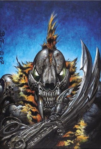 Simon Bisley original Art - Full Cirkle II #3 Cover