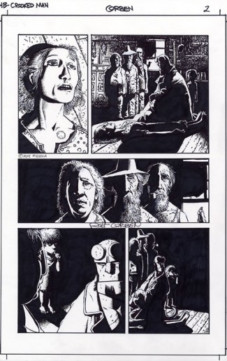 Richard Corben Original Art - Hellboy The Crooked Man #1 Page 2
