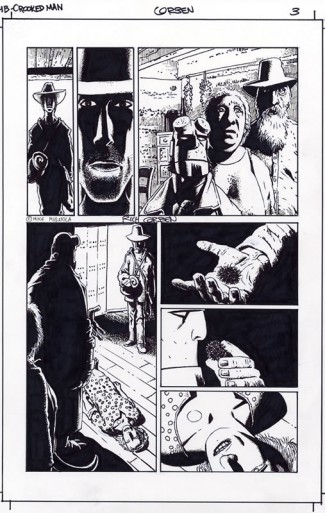 Richard Corben Original Art - Hellboy The Crooked Man #1 Page 3