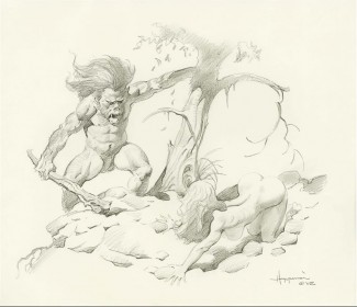 Mike Hoffman Original Art - Beauty and the Beast