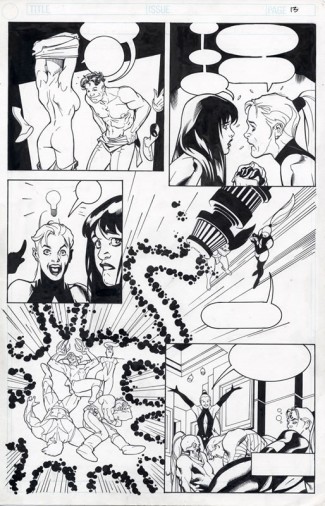 Adam Hughes Original Comic Art - Penthouse Comix Page 13