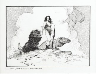 Mark Schultz Original Art - Hannah Dundee Illustration (1992)
