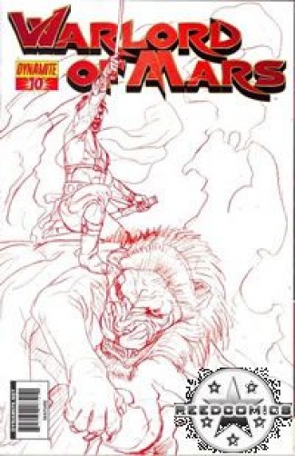 Warlord of Mars #10 (Red Jusko Sketch Variant Cover)