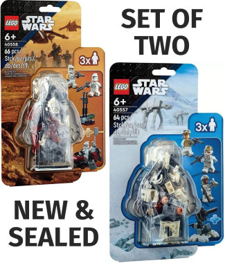 LEGO STAR WARS #40557 DEFENSE OF HOTH & 40558 CLONE TROOPER COMMAND STATION