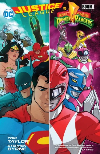 JUSTICE LEAGUE POWER RANGERS HARDCOVER