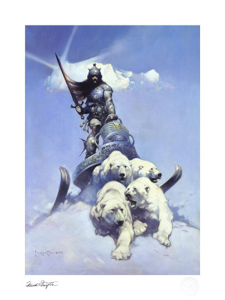 SIDESHOW COLLECTABLES FRANK FRAZETTA SILVER WARRIOR LIMITED 24/300