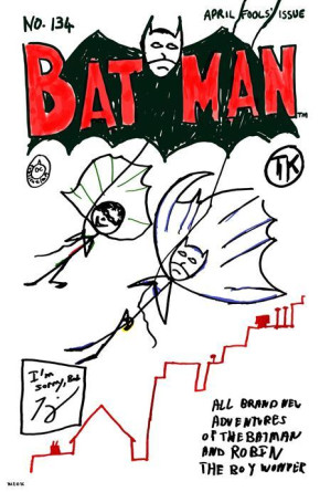 BATMAN #134 (2016 SERIES) COVER F TOM KING APRIL FOOLS CARD STOCK VARIANT