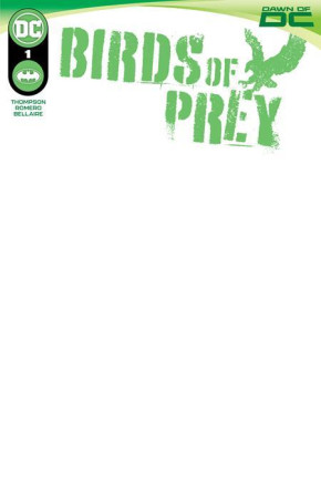 BIRDS OF PREY #1 (2023 SERIES) COVER D BLANK CARD STOCK VARIANT