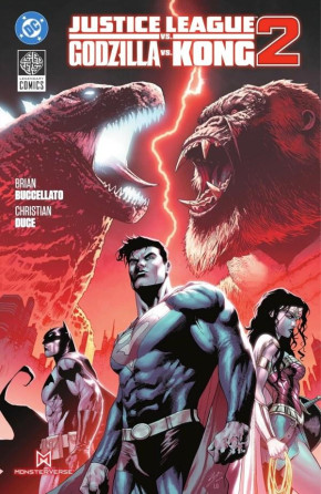 JUSTICE LEAGUE VS GODZILLA VS KONG 2 HARDCOVER