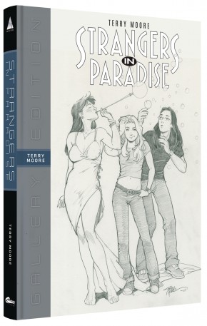 TERRY MOORE STRANGERS IN PARADISE GALLERY EDITION HARDCOVER