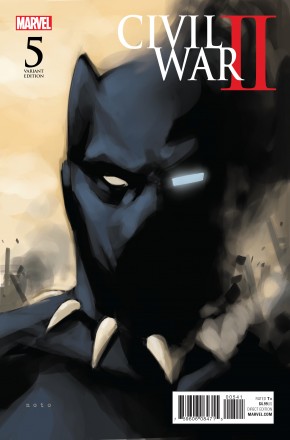 CIVIL WAR II #5 NOTO BLACK PANTHER 1 IN 10 VARIANT