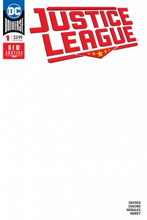 JUSTICE LEAGUE #1 (2018 SERIES) BLANK VARIANT