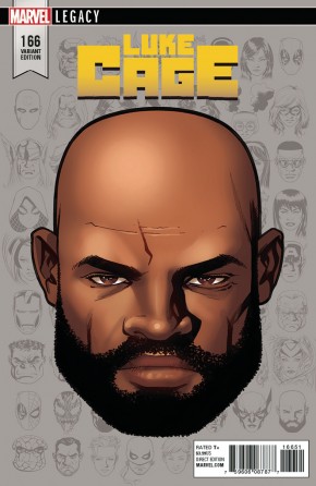 LUKE CAGE #166 (2017 SERIES) LEGACY MCKONE HEADSHOT 1 IN 10 INCENTIVE VARIANT