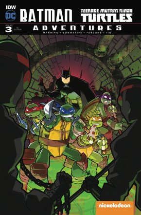 BATMAN TEENAGE MUTANT NINJA TURTLES ADVENTURES #3 1 IN 10 INCENTIVE VARIANT COVER