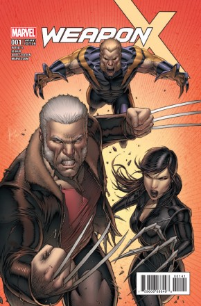 WEAPON X #1 (2017 SERIES) KEOWN 1 IN 25 INCENTIVE VARIANT COVER 