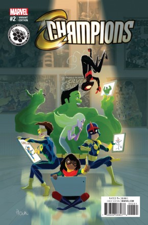 CHAMPIONS #2 (2016 SERIES) CAMPION STEAM 1 IN 10 INCENTIVE VARIANT