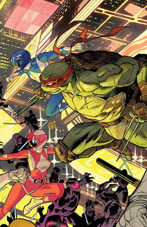 MIGHTY MORPHIN POWER RANGERS TEENAGE MUTANT NINJA TURTLES II #1 COVER C MORA CONNECTING VARIANT