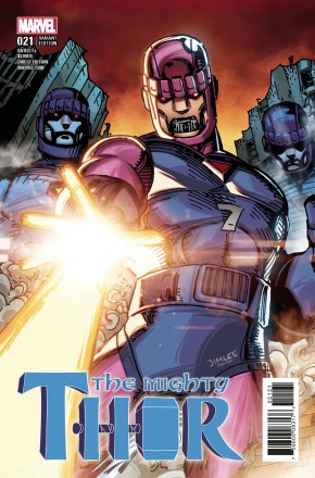 MIGHTY THOR #21 (2015 SERIES) X-MEN CARD VARIANT COVER 