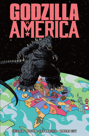 GODZILLA VS AMERICA BOSTON CHICAGO KANSAS CITY LOS ANGELES GRAPHIC NOVEL