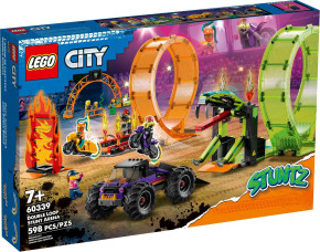 LEGO CITY STUNTZ 60339 DOUBLE LOOP STUNT ARENA