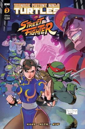 TEENAGE MUTANT NINJA TURTLES  VS STREET FIGHTER #3 COVER B BROWN