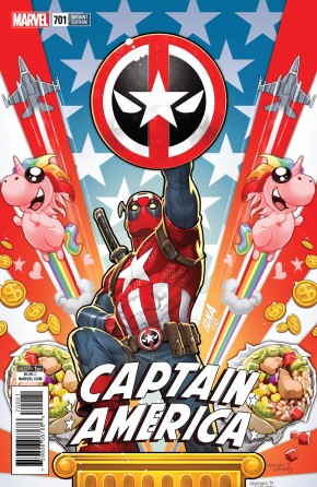 CAPTAIN AMERICA #701 (2017 SERIES) NAKAYAMA DEADPOOL VARIANT