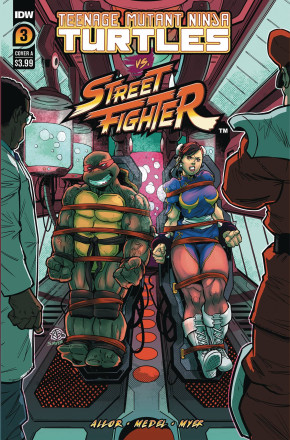 TEENAGE MUTANT NINJA TURTLES  VS STREET FIGHTER #3 COVER A MEDEL