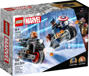 LEGO MARVEL SUPER HEROES 76260 BLACK WIDOW AND CAPTAIN AMERICA MOTORCYCLES