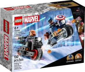 LEGO MARVEL 76260 BLACK WIDOW AND CAPTAIN AMERICA MOTORCYCLES