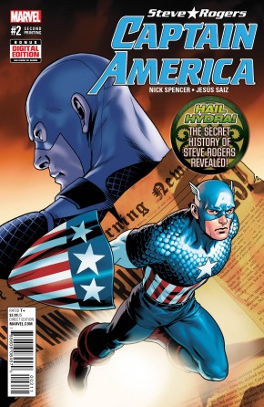 CAPTAIN AMERICA STEVE ROGERS #2 2ND PRINTING