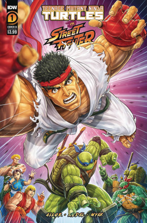 TEENAGE MUTANT NINJA TURTLES  VS. STREET FIGHTER #4 COVER B CARDY