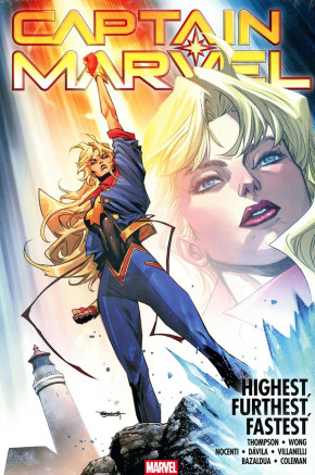 CAPTAIN MARVEL HIGHEST FURTHEST FASTEST OMNIBUS HARDCOVER STEPHEN SEGOVIA DM VARIANT COVER