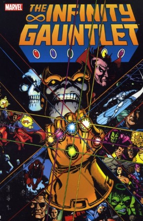 INFINITY GAUNTLET GRAPHIC NOVEL (Small Black Dot On Edge See Photo) 