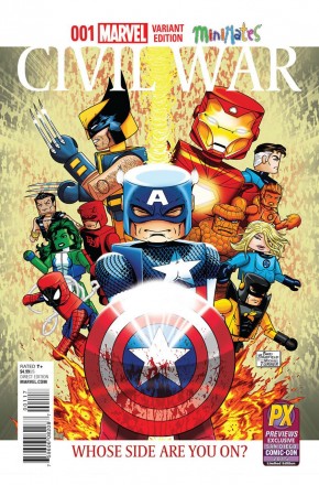 CIVIL WAR #1 (2015 SERIES) #1 SDCC 2015 MINIMATES VARIANT