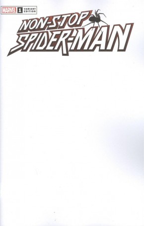 NON-STOP SPIDER-MAN #1 BLANK VARIANT
