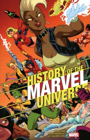 HISTORY OF THE MARVEL UNIVERSE RODRIGUEZ DM VARIANT GRAPHIC NOVEL