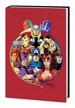AVENGERS BY BUSIEK AND PEREZ VOLUME 1 OMNIBUS HARDCOVER GEORGE PEREZ ANNIVERSARY DM VARIANT COVER