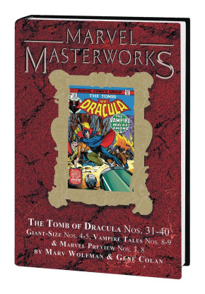 MARVEL MASTERWORKS THE TOMB OF DRACULA VOLUME 4 HARDCOVER DM VARIANT COVER