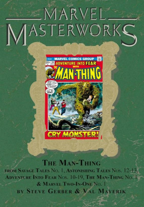 MARVEL MASTERWORKS MAN-THING VOLUME 1 HARDCOVER DM VARIANT COVER