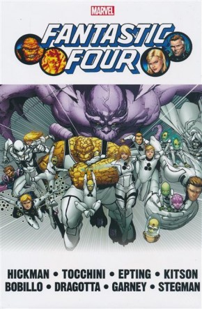 FANTASTIC FOUR BY JONATHAN HICKMAN OMNIBUS VOLUME 2 HARDCOVER GIUSEPPE CAMUNCOLI DM VARIANT COVER