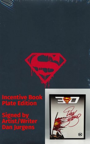 THE DEATH OF SUPERMAN 30TH ANNIVERSARY DELUXE EDITION HARDCOVER DM COVER + SIGNED BOOK PLATE