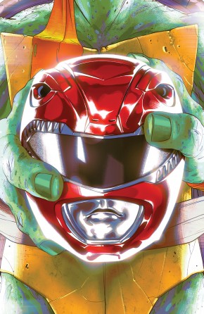 MIGHTY MORPHIN POWER RANGERS TEENAGE MUTANT NINJA TURTLES #1 MICHELANGELO COVER