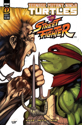 TEENAGE MUTANT NINJA TURTLES VS STREET FIGHTER #2 COVER B SANCHEZ