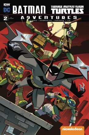 BATMAN TEENAGE MUTANT NINJA TURTLES ADVENTURES #2 1 IN 10 INCENTIVE VARIANT COVER