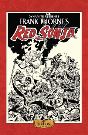 FRANK THORNE RED SONJA VOLUME 2 ARTIST EDITION HARDCOVER