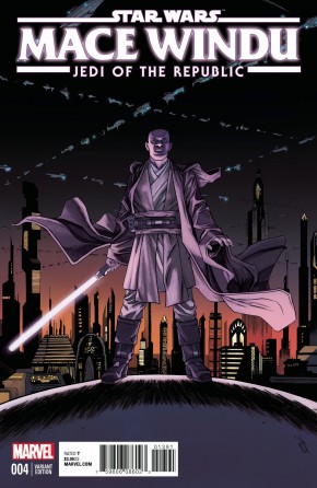 STAR WARS JEDI REPUBLIC MACE WINDU #4 1 IN 25 SHALVEY  INCENTIVE VARIANT 