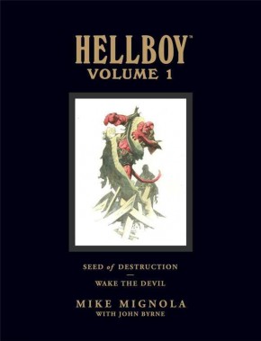 HELLBOY LIBRARY EDITION VOLUME 1 SEED OF DESTRUCTION AND WAKE THE DEVIL HARDCOVER